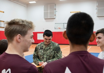 Military Volunteers Judge JROTC Competition in Shelton