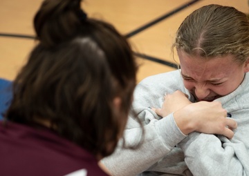 Military Volunteers Judge JROTC Competition in Shelton