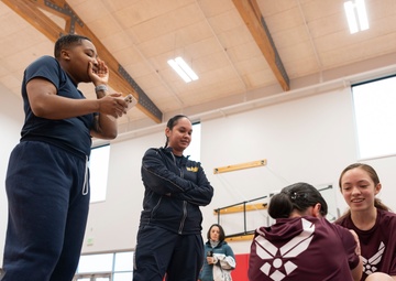 Military Volunteers Judge JROTC Competition in Shelton