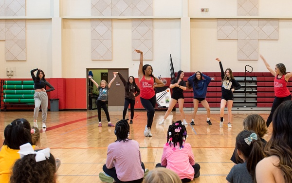 National Football League cheerleaders bring a little bit of cheer to Humphreys youth
