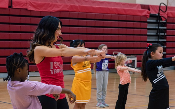 National Football League cheerleaders bring a little bit of cheer to Humphreys youth
