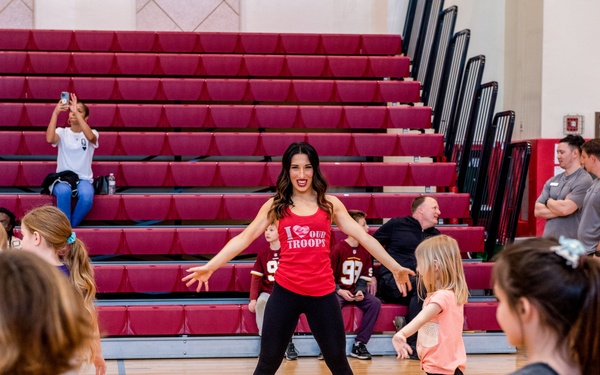 National Football League cheerleaders bring a little bit of cheer to Humphreys youth