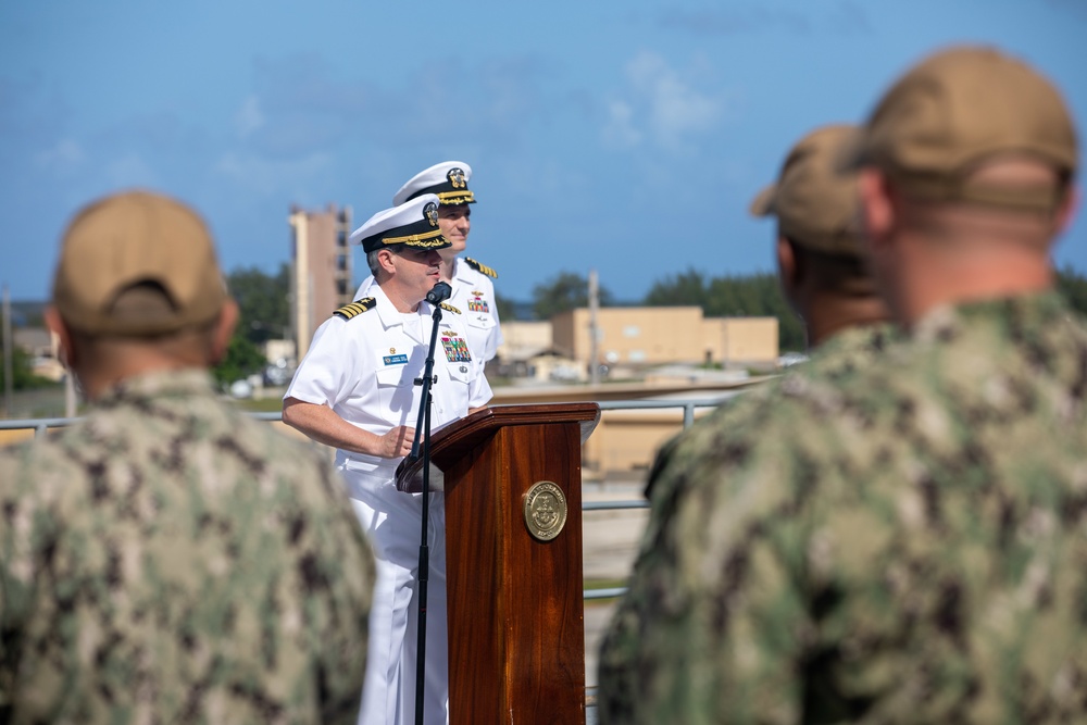 USS Emory S. Land's Change-of-Command Ceremony