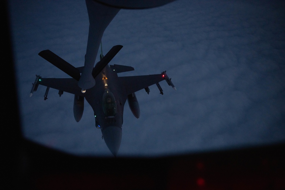 Going the distance: Tankers enable fighter support over Pacific