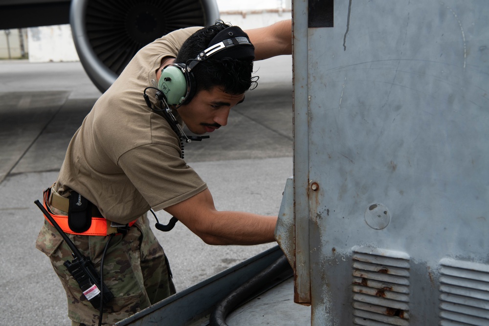 Going the distance: Tankers enable fighter support over Pacific