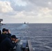 USS Antietam (CG 54) Sails in Column Formation During Submarine Familiarization Exercise