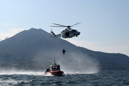 U.S. Coast Guard, Japan Coast Guard crews conduct joint search-and-rescue exercise in Kagoshima Bay, Japan