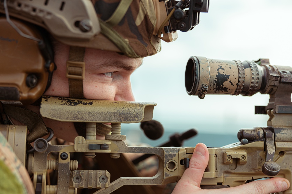 Scout Snipers Provide Overwatch for VBSS