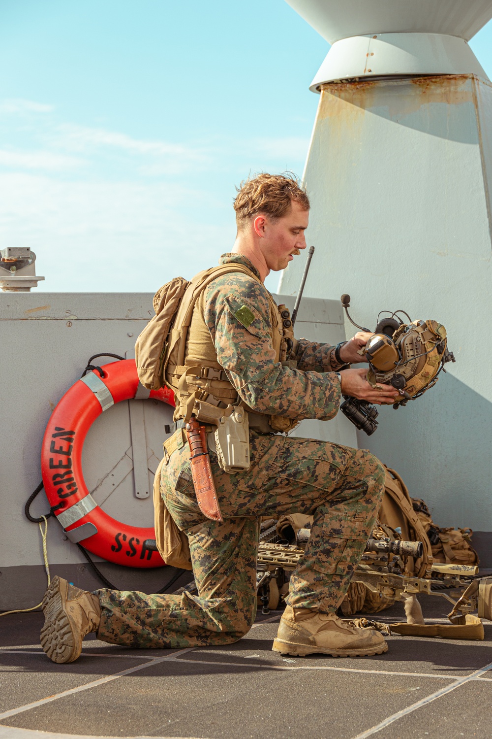 Scout Snipers Provide Overwatch for VBSS