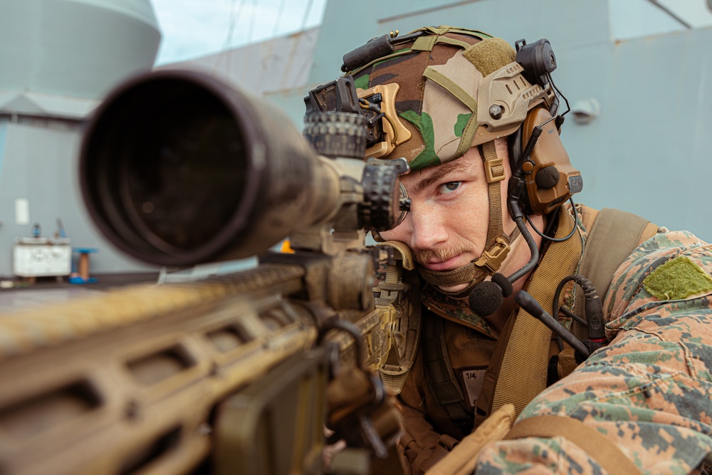 Scout Snipers Provide Overwatch for VBSS