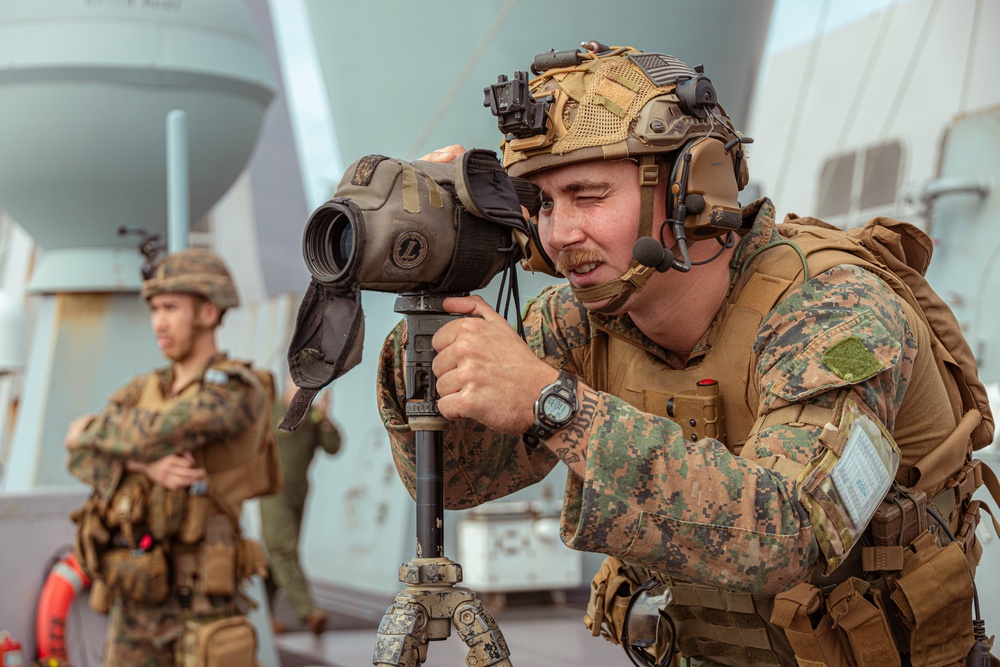 Scout Snipers Provide Overwatch for VBSS