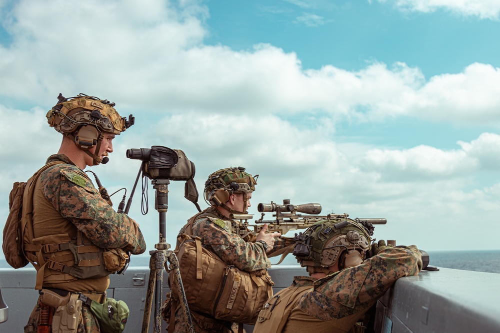 Scout Snipers Provide Overwatch for VBSS