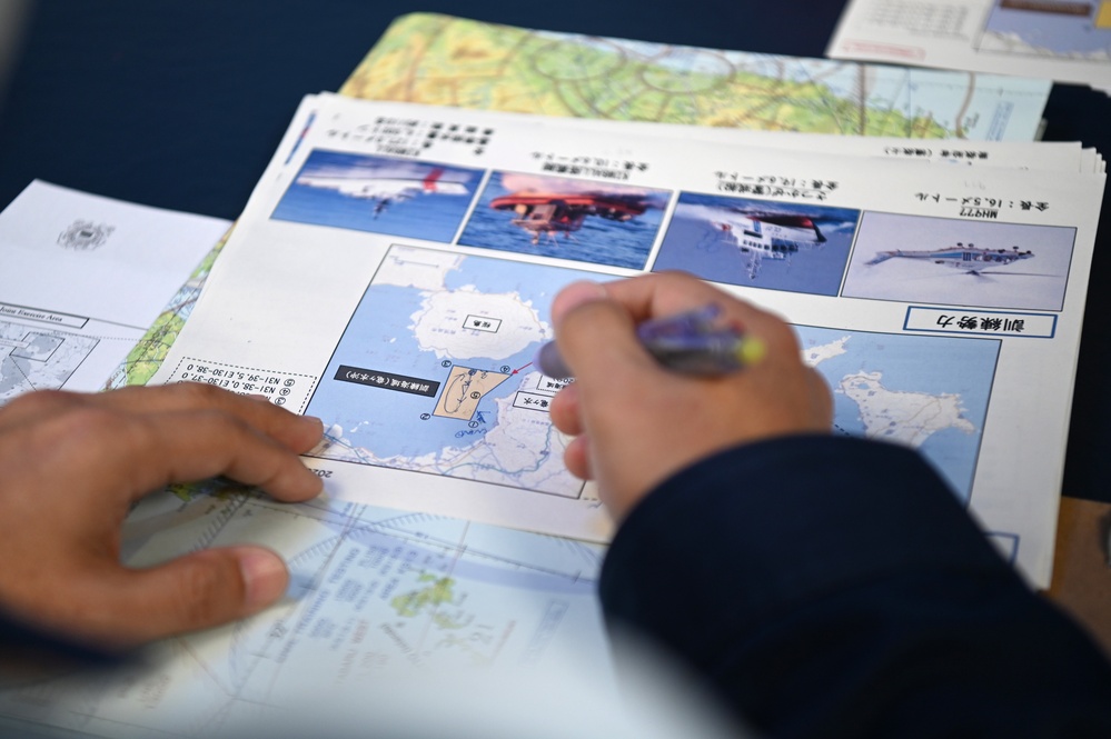 U.S. Coast Guard, Japan Coast Guard crews prepare to conduct joint search-and-rescue exercise in Kagoshima Bay, Japan