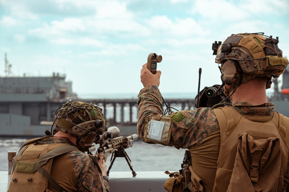 Scout Snipers Provide Overwatch for VBSS