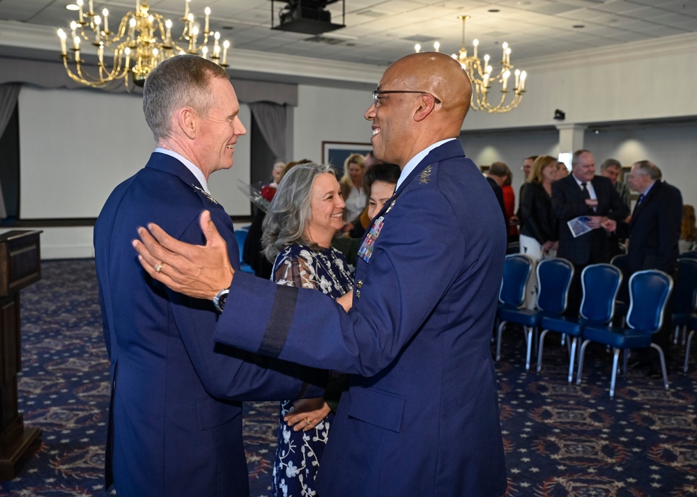 CSAF Brown hosts retirement for Lt. Gen. Dawkins