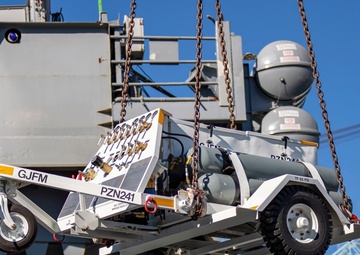 George Washington onloads first pieces of Aircraft Auxiliary Equipment of 2023