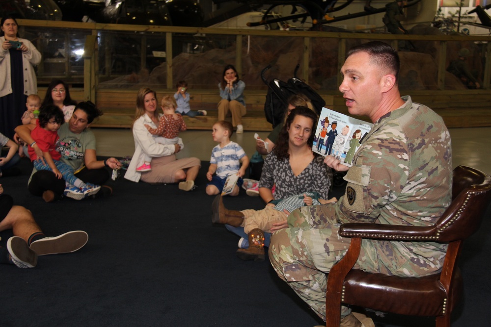 NATIONAL READ ALOUD DAY -- More than 100 attend story time at U.S. Army Aviation Museum