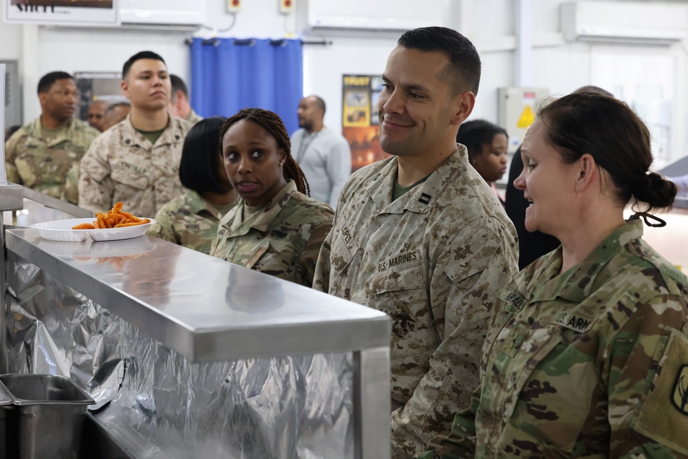 Area Support Group - Kuwait reopens Camp Arifjan's Dining Facility 2, February, 2023