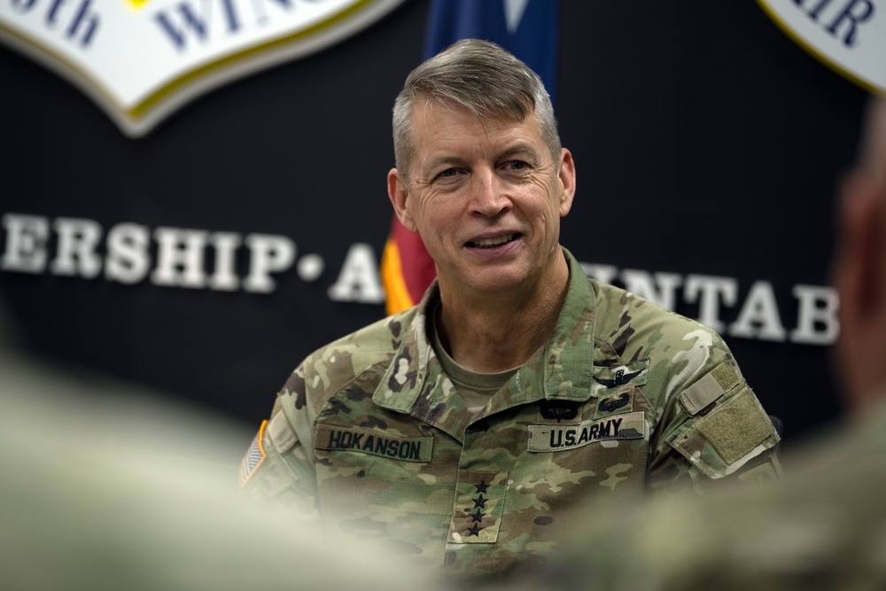 Gen. Daniel R. Hokanson, CNGB visits the 156th Wing