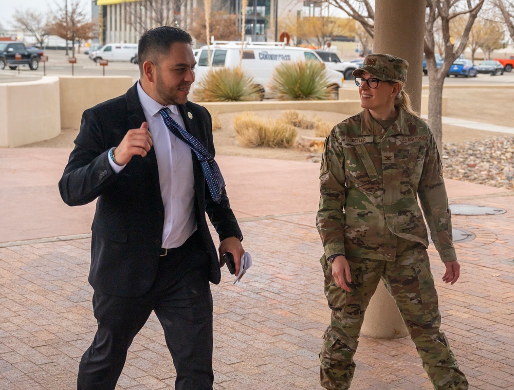 New Mexico Congressman Gabe Vasquez visits Kirtland Air Force Base