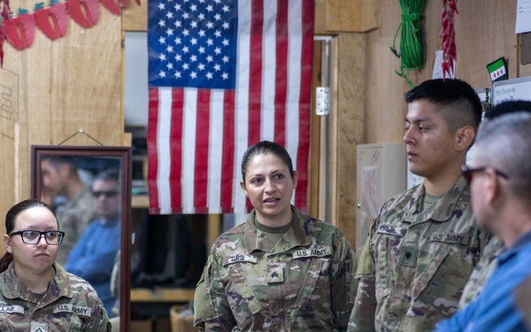 Task Force Hellfighter Command Visit to Prince Hassan Air Base (H5) in Jordan