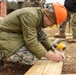 U.S. Marines with 8th Engineer Support Battalion and U.S. Navy Seabees Construct Wooden Structures during Exercise Winter Pioneer 23