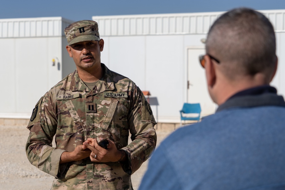 Task Force Hellfighter Command Visit to Prince Hassan Air Base (H5) in Jordan