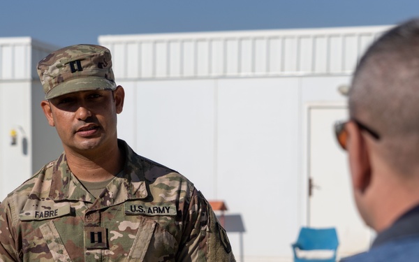 Task Force Hellfighter Command Visit to Prince Hassan Air Base (H5) in Jordan