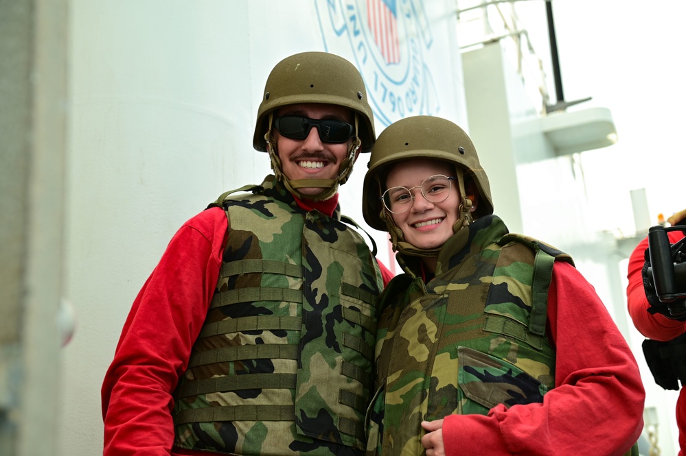 USCGC Spencer (WMEC 905) conducts 50 caliber training