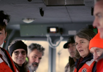 The Beeman family take the maiden voyage on the survey boat named after their namesake.