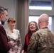 Beeman family share stories with Portland District commander, Col. Michael Helton.