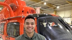 Image 19: Meet the rescue swimmer who saved a man after a massive wave capsized a yacht