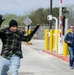 'Protestors charge base gate