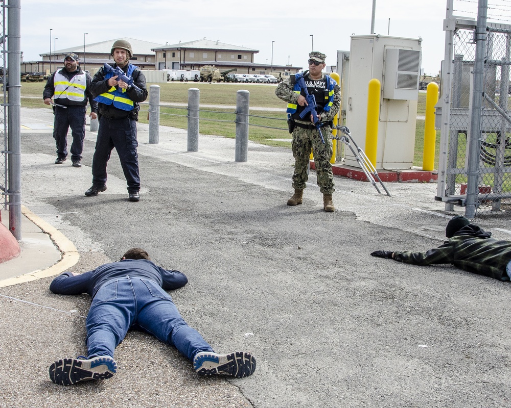 NAS Kingsville security sorces arrest 'protestors'