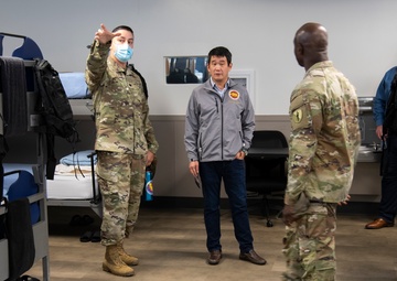 California Sen. David Min visits JFTB