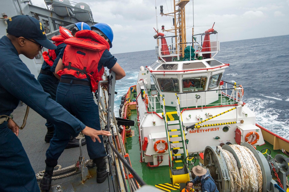 USS Paul Hamilton Visits Diego Garcia