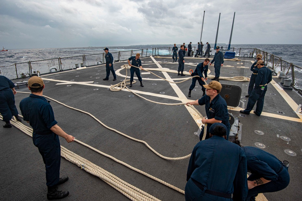 USS Paul Hamilton Visits Diego Garcia