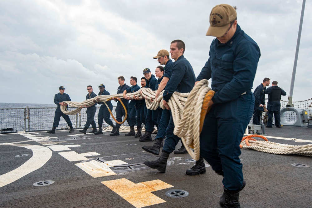 USS Paul Hamilton Visits Diego Garcia