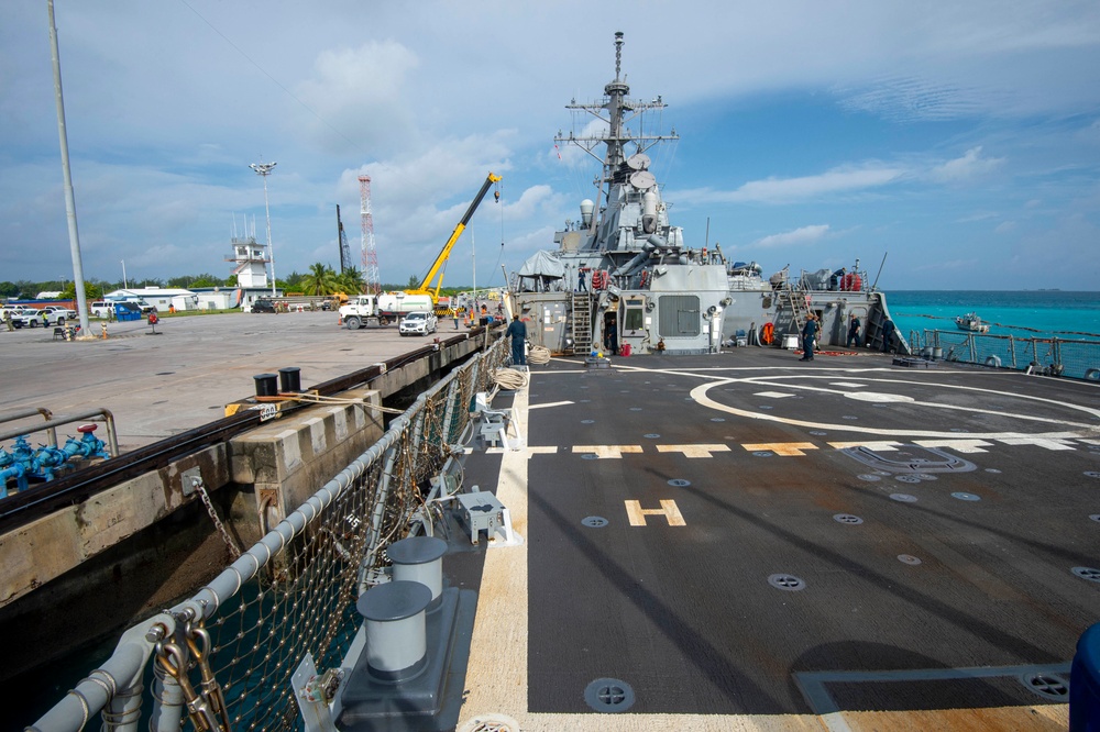 USS Paul Hamilton Visits Diego Garcia