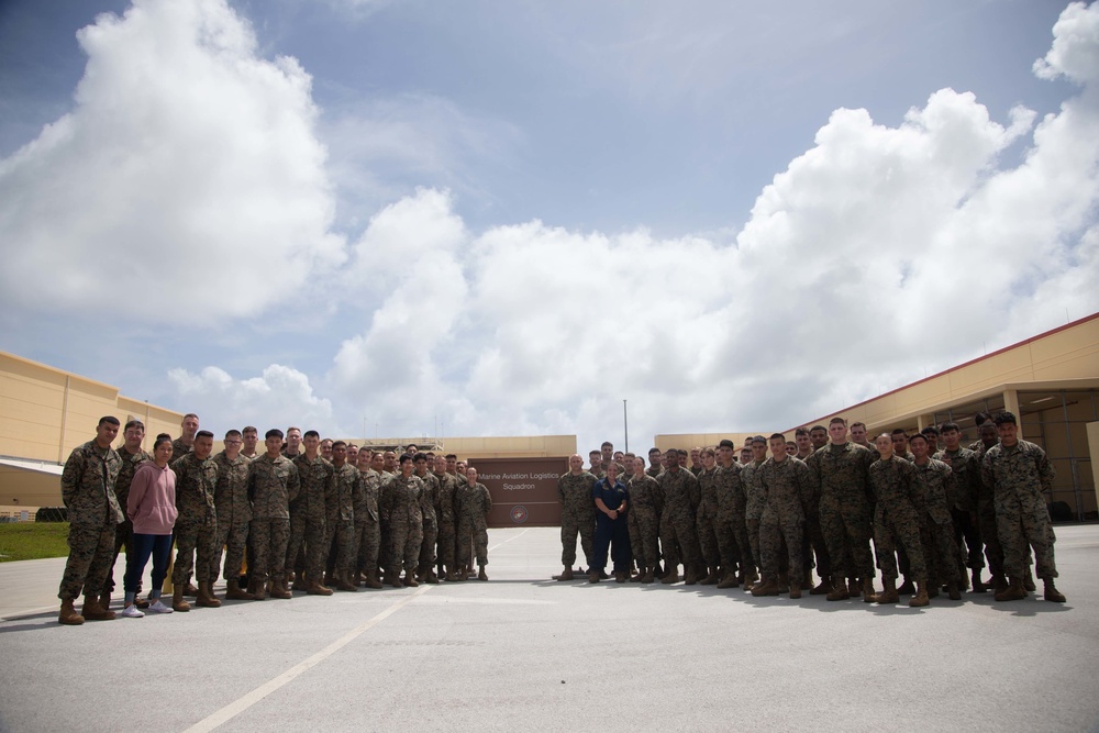 MALS-12 Corpsmen Receive their FMF Pins and Recertification in Guam