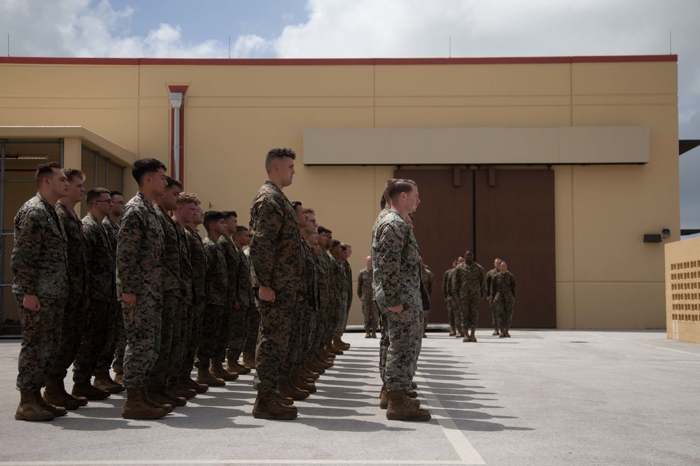 MALS-12 Corpsmen Receive their FMF Pins and Recertification in Guam