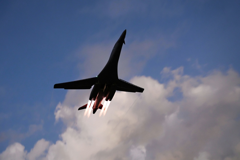 B-1B Lancers depart in support of Aero India 2023