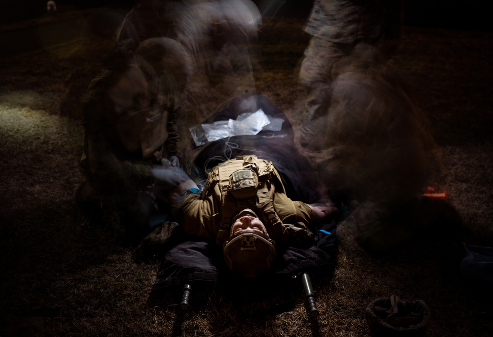 Fuji Viper 23.2: V34 Marines conduct Night Time Casualty Evacuations