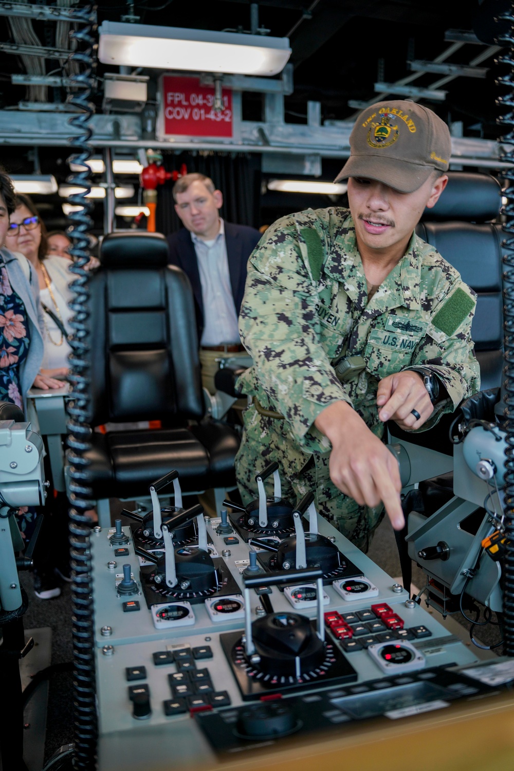 Staffers from the House Armed Services Committee Visit the USS Oakland.