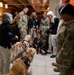 Air Force Mortuary Affairs Operations visits with K-9's from the Tri-State Canine Response Team