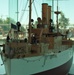 USS Maine (ACR 1) ship model at the Hampton Roads Naval Museum