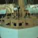 USS Maine (ACR 1) ship model at the Hampton Roads Naval Museum