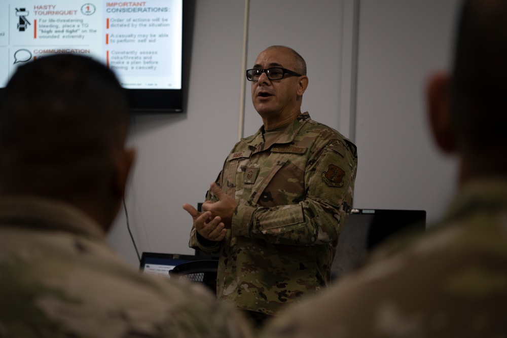 Tactical Combat Casualty Care - All Service Members training at the 156th Wing