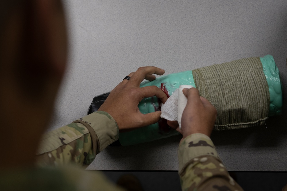Tactical Combat Casualty Care - All Service Members training at the 156th Wing