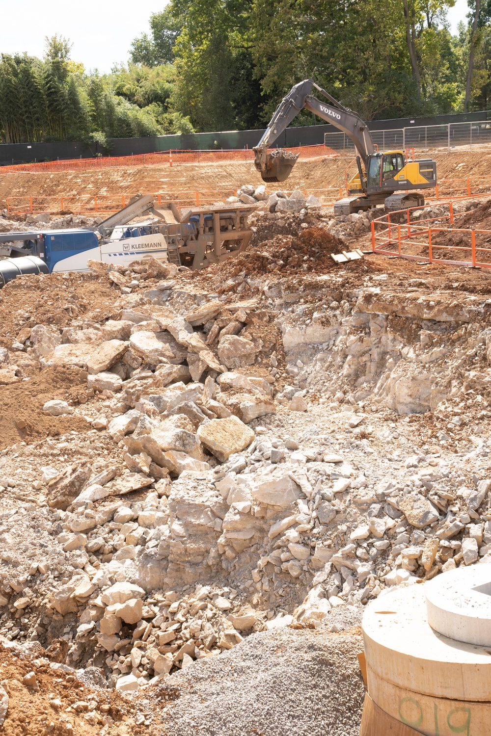 Construction work continues on the site of the Louisville VA Medical Center